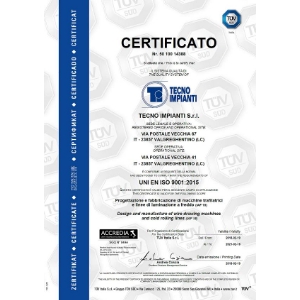 TECNO IMPIANTI SRL - ISO9001