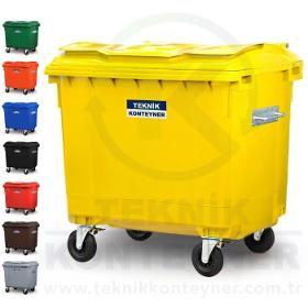 1100 Litru Container de deșeuri din plastic